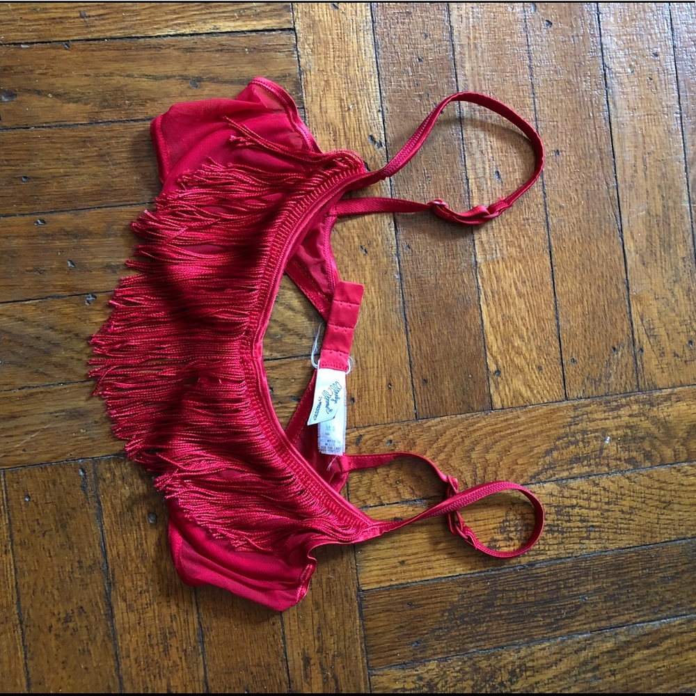 vintage fringe bra